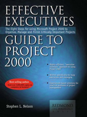cover image of Effective Executives Guide to Project 2000